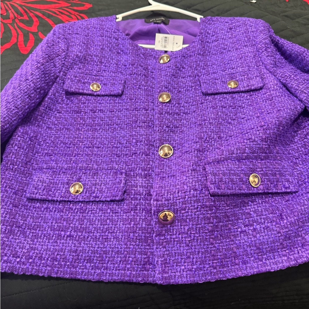 Purple blazer woman new